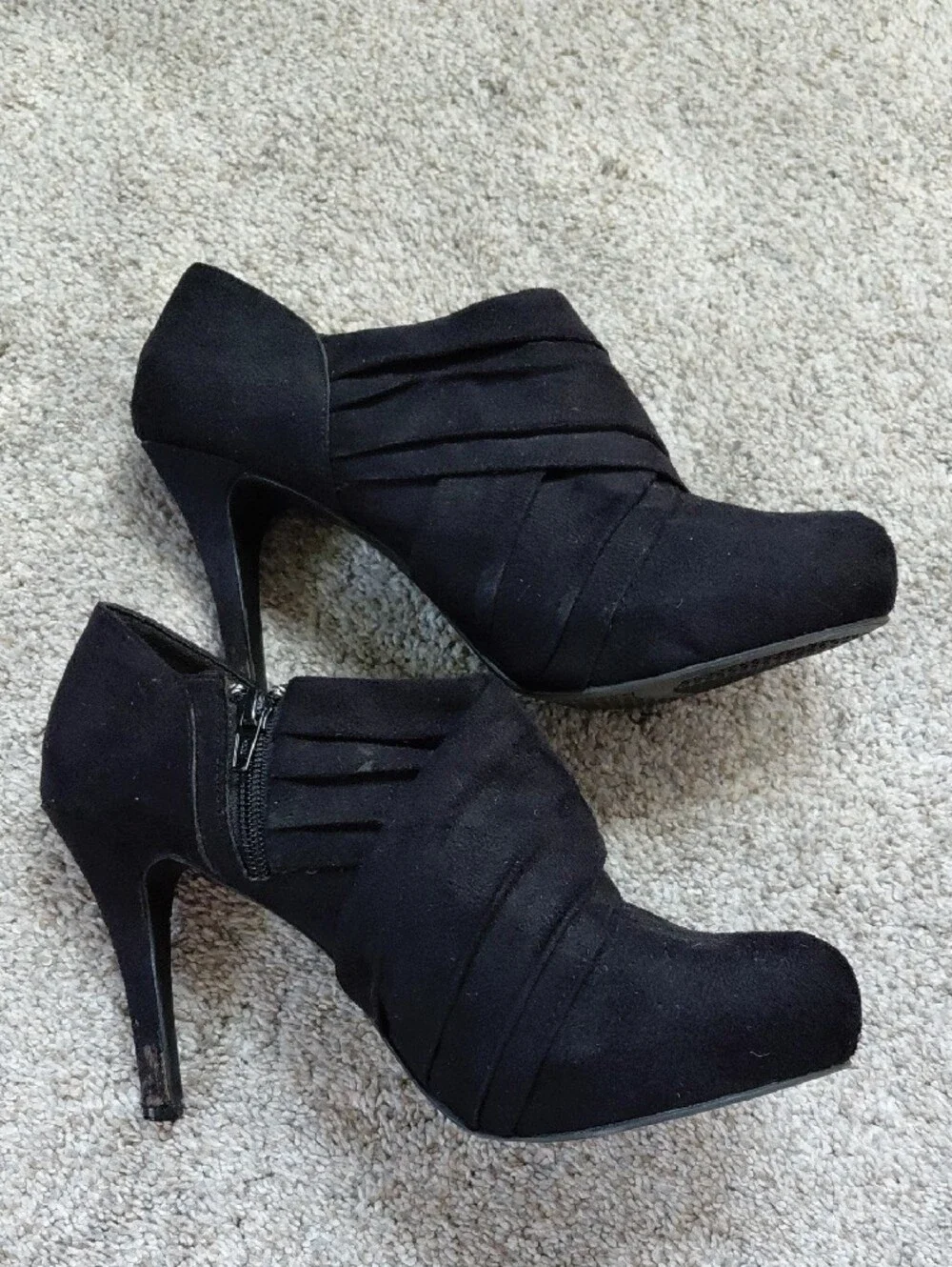Mossimo Supply Co. Black Suede Ankle Booties